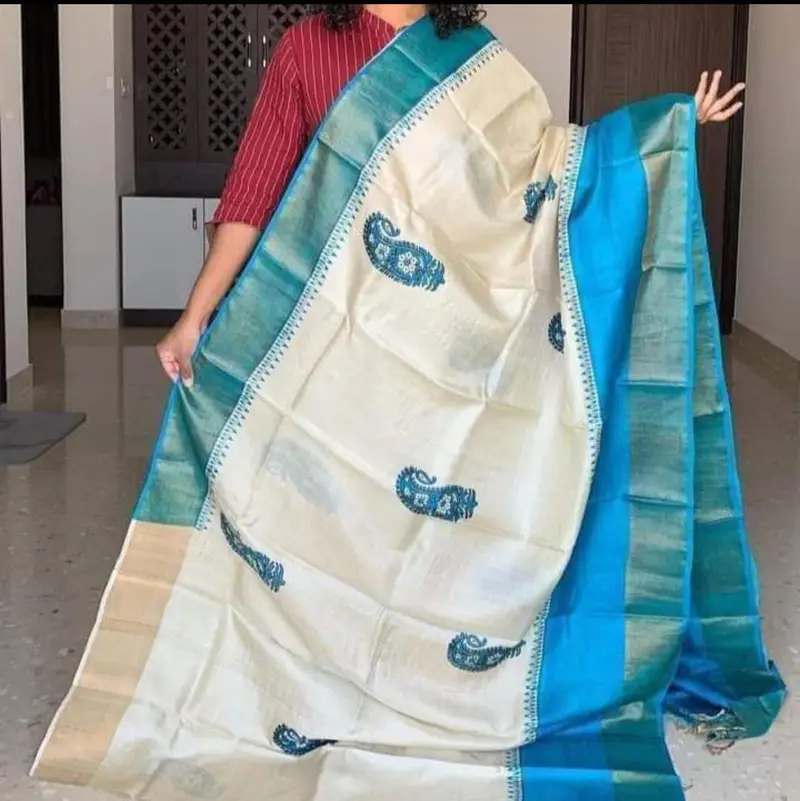 Semi Tusshar silk saree - Image 7 in Hyderabad